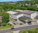 Aerial view of the Cambridge industrial storage building and surrounding property.